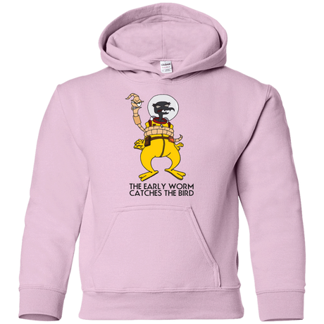 Sweatshirts Light Pink / YS The Early Worm Catches The Bird Youth Hoodie