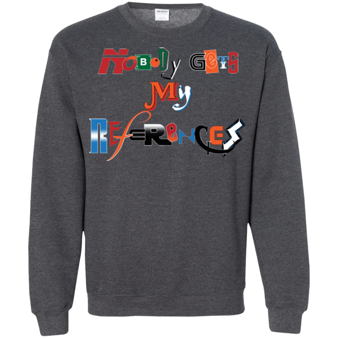 Sweatshirts Dark Heather / Small The Enigma of a Fan Crewneck Sweatshirt