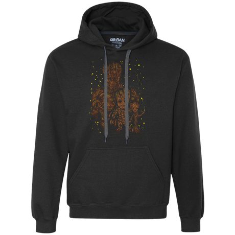 Sweatshirts Black / S The evolution of Groot Premium Fleece Hoodie