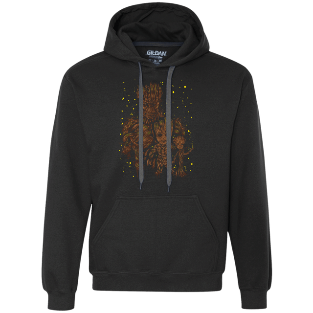 Sweatshirts Black / S The evolution of Groot Premium Fleece Hoodie