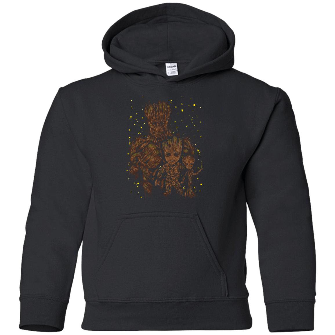 The evolution of Groot Youth Hoodie