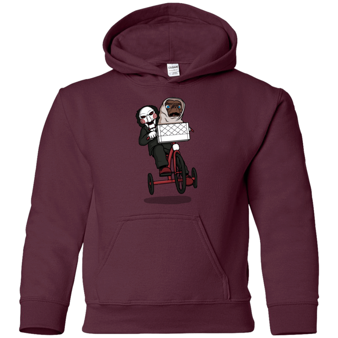 Sweatshirts Maroon / YS The Extra Terrifying Youth Hoodie