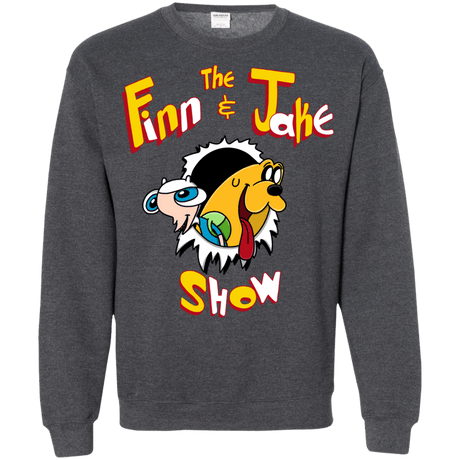 Sweatshirts Dark Heather / S The Finn and Jake Show Crewneck Sweatshirt