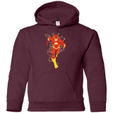 Sweatshirts Maroon / YS The Flash Youth Hoodie