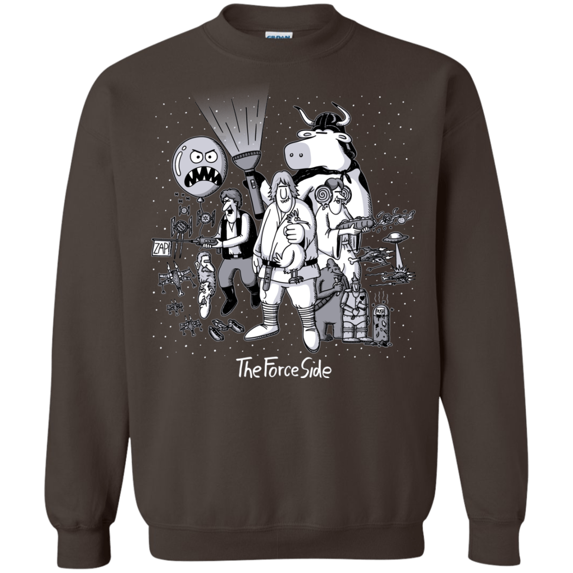 Sweatshirts Dark Chocolate / Small The Force Side Crewneck Sweatshirt
