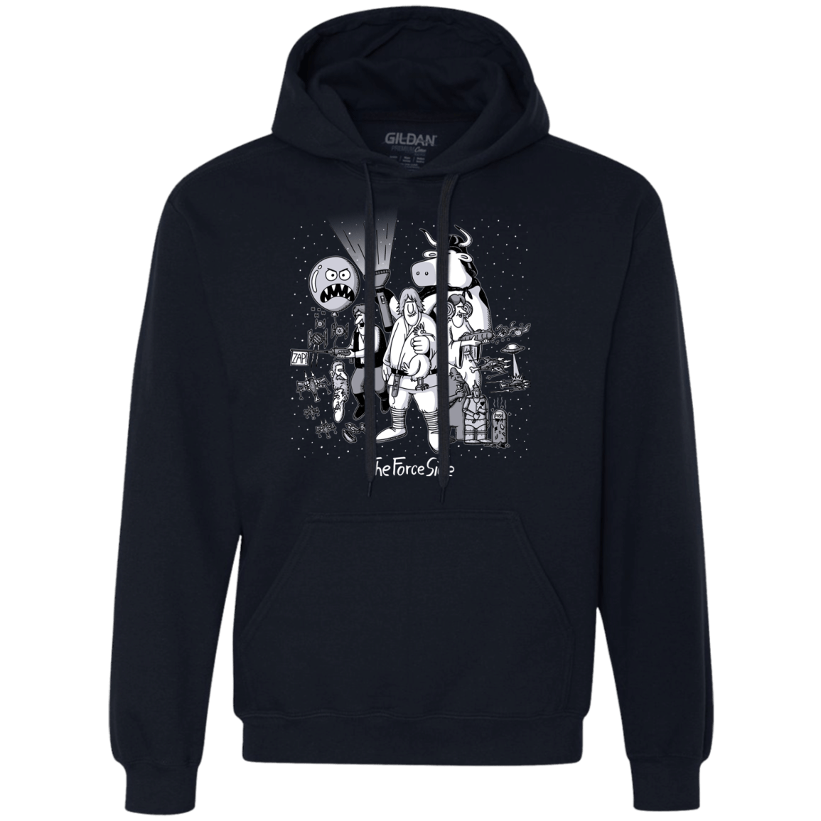 Sweatshirts Navy / Small The Force Side Premium Fleece Hoodie