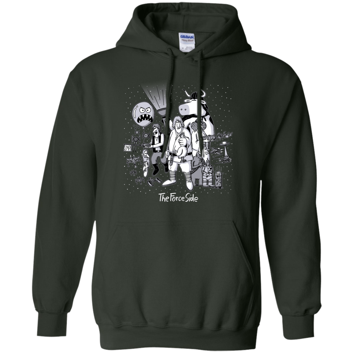 Sweatshirts Forest Green / Small The Force Side Pullover Hoodie