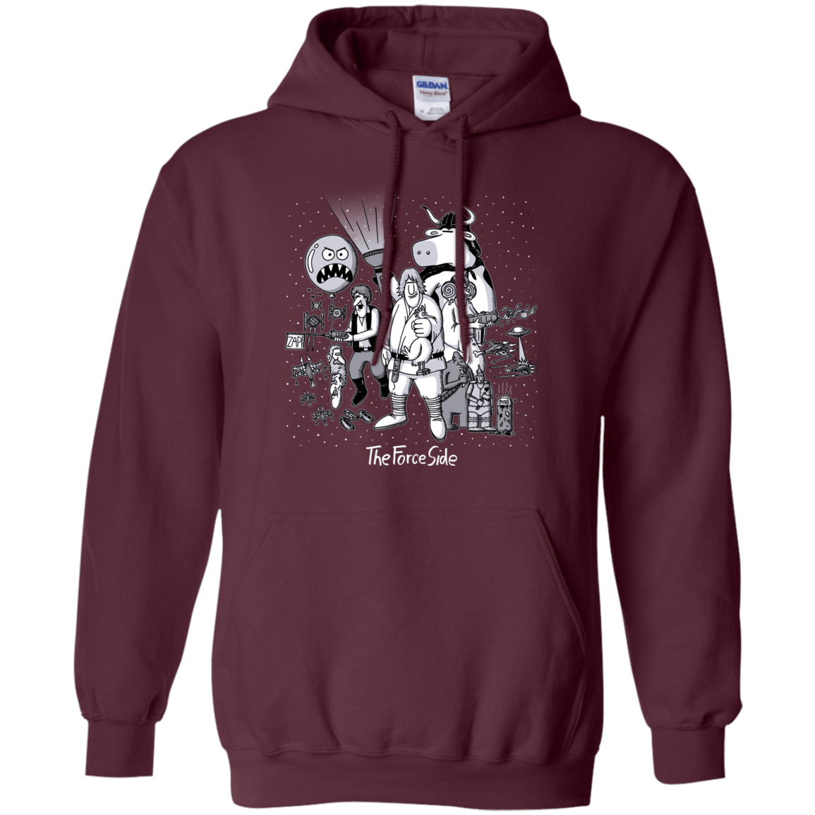 Sweatshirts Maroon / Small The Force Side Pullover Hoodie