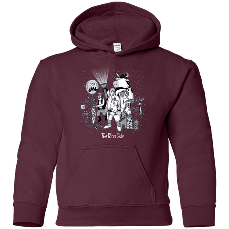 Sweatshirts Maroon / YS The Force Side Youth Hoodie
