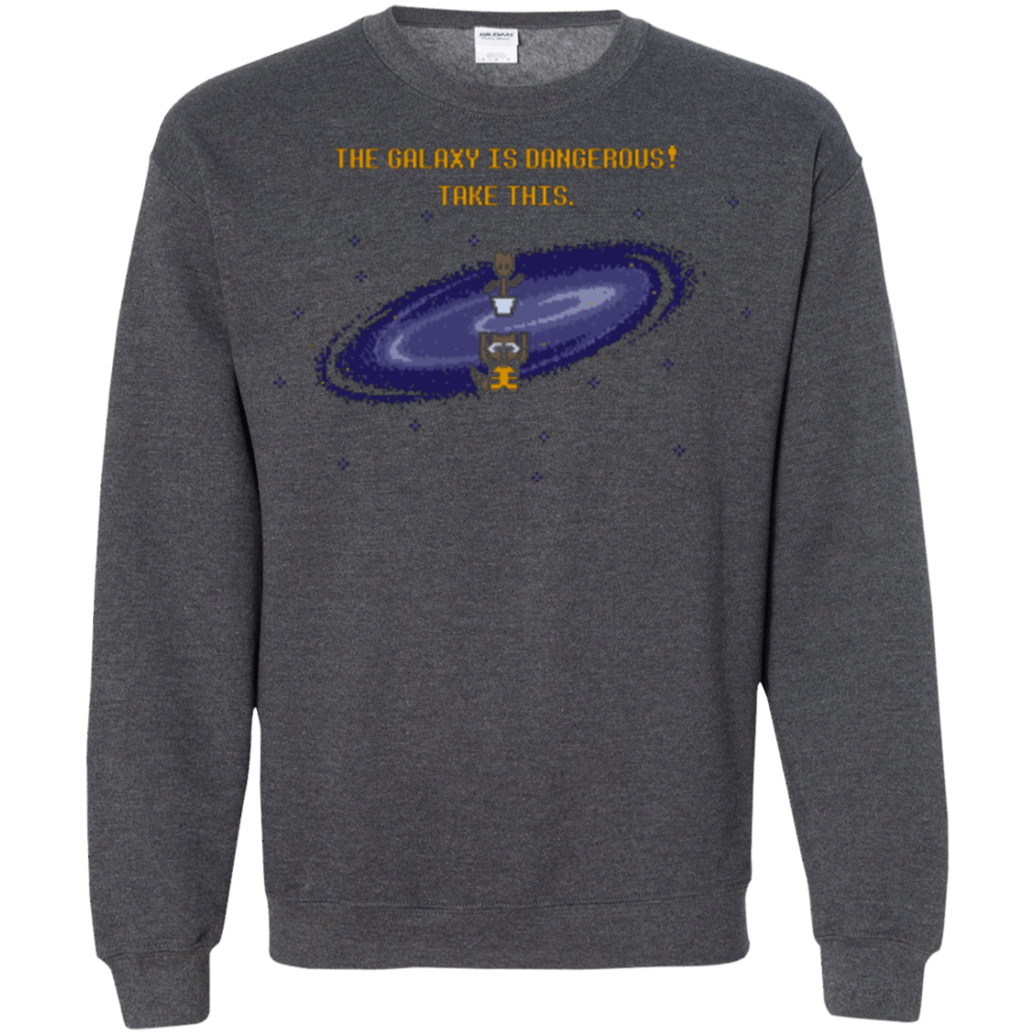 Sweatshirts Dark Heather / Small The Galaxy is Dangerous Crewneck Sweatshirt