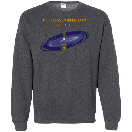 Sweatshirts Dark Heather / Small The Galaxy is Dangerous Crewneck Sweatshirt