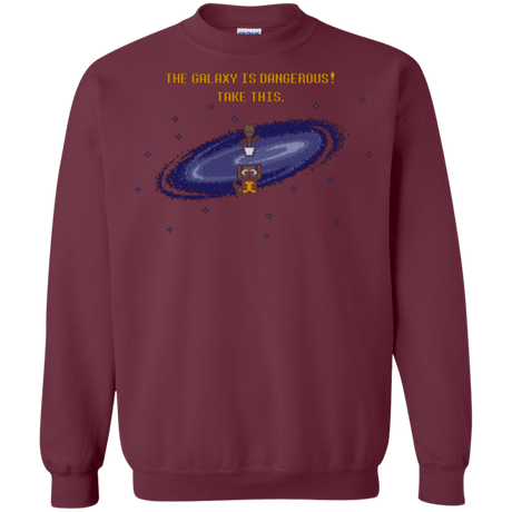 Sweatshirts Maroon / Small The Galaxy is Dangerous Crewneck Sweatshirt