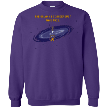 Sweatshirts Purple / Small The Galaxy is Dangerous Crewneck Sweatshirt