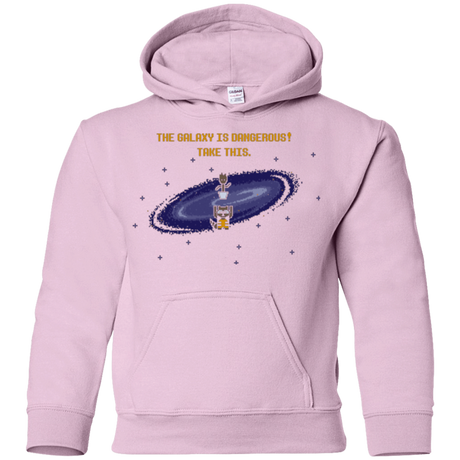 Sweatshirts Light Pink / YS The Galaxy is Dangerous Youth Hoodie