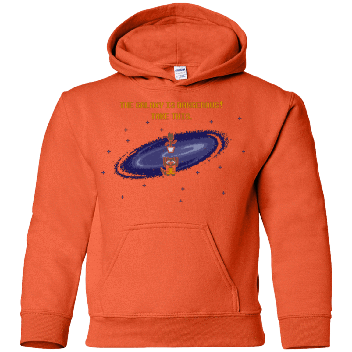 Sweatshirts Orange / YS The Galaxy is Dangerous Youth Hoodie
