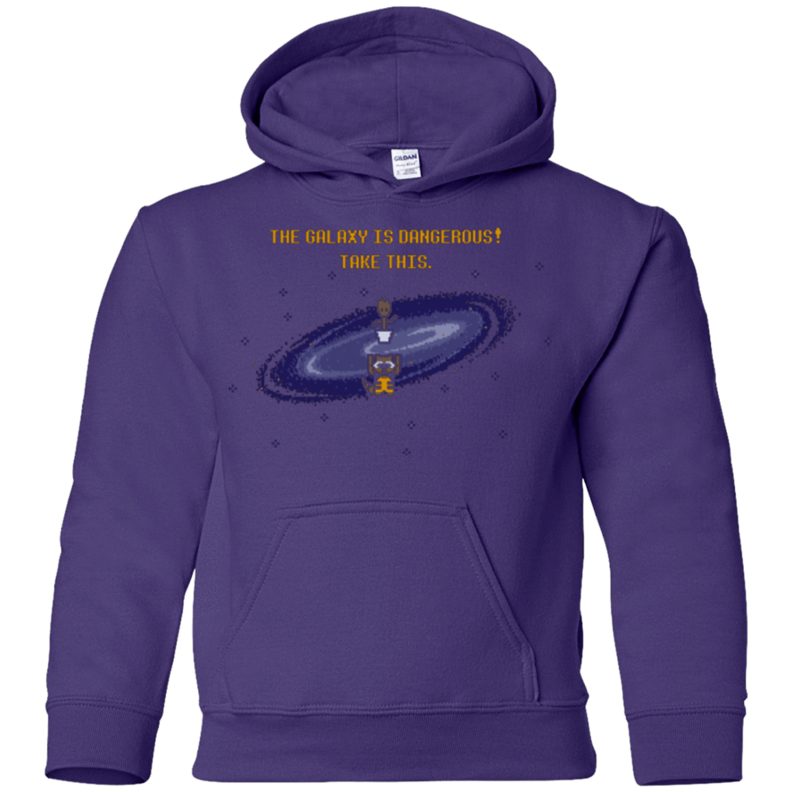 Sweatshirts Purple / YS The Galaxy is Dangerous Youth Hoodie