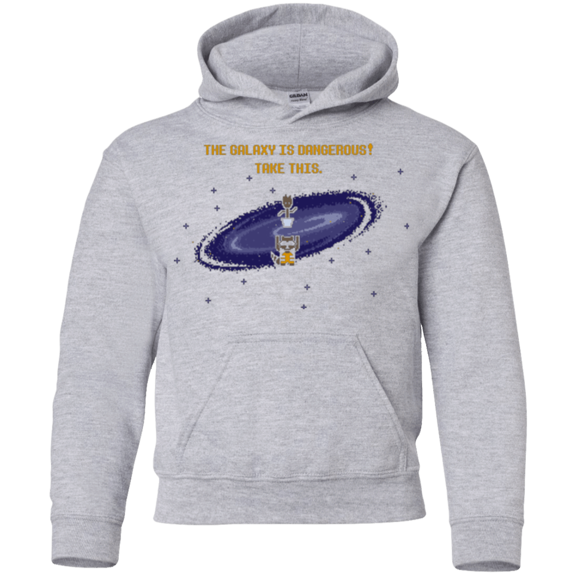 Sweatshirts Sport Grey / YS The Galaxy is Dangerous Youth Hoodie