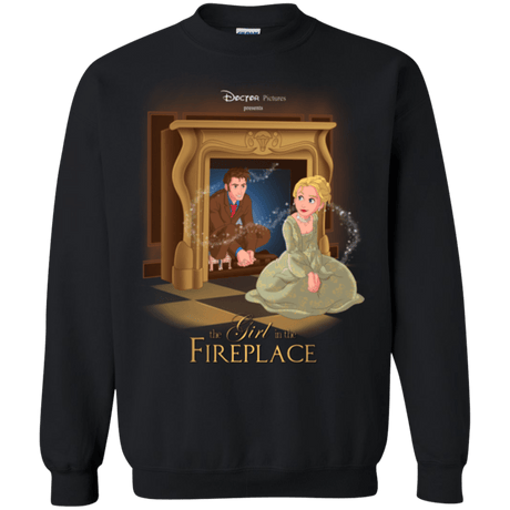 Sweatshirts Black / Small The Girl In The Fireplace Crewneck Sweatshirt