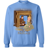Sweatshirts Carolina Blue / Small The Girl In The Fireplace Crewneck Sweatshirt