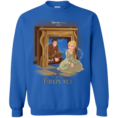 Sweatshirts Royal / Small The Girl In The Fireplace Crewneck Sweatshirt
