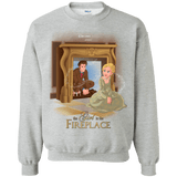 Sweatshirts Sport Grey / Small The Girl In The Fireplace Crewneck Sweatshirt