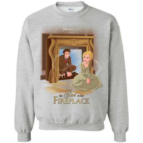 Sweatshirts Sport Grey / Small The Girl In The Fireplace Crewneck Sweatshirt