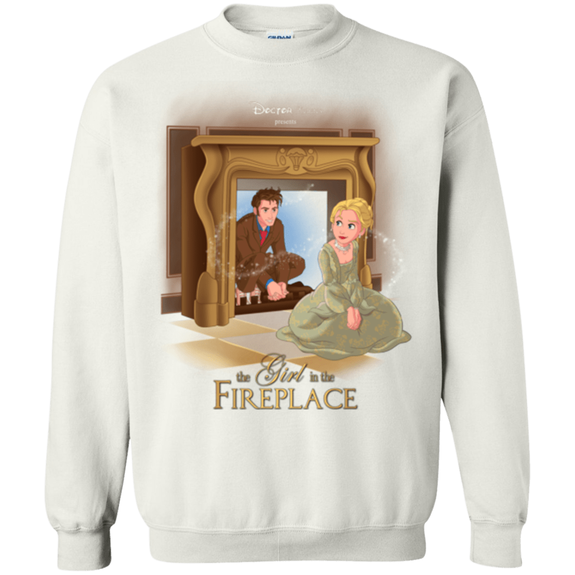 Sweatshirts White / Small The Girl In The Fireplace Crewneck Sweatshirt