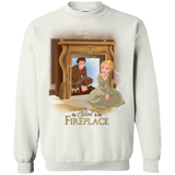 Sweatshirts White / Small The Girl In The Fireplace Crewneck Sweatshirt