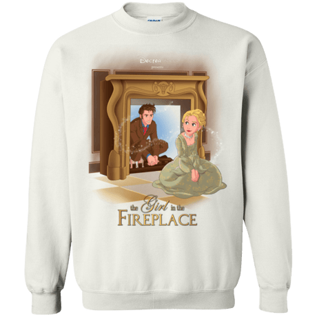 Sweatshirts White / Small The Girl In The Fireplace Crewneck Sweatshirt