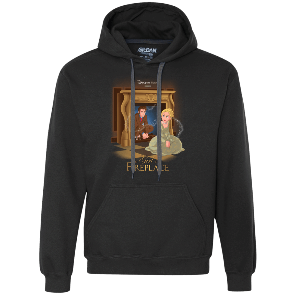 Sweatshirts Black / Small The Girl In The Fireplace Premium Fleece Hoodie