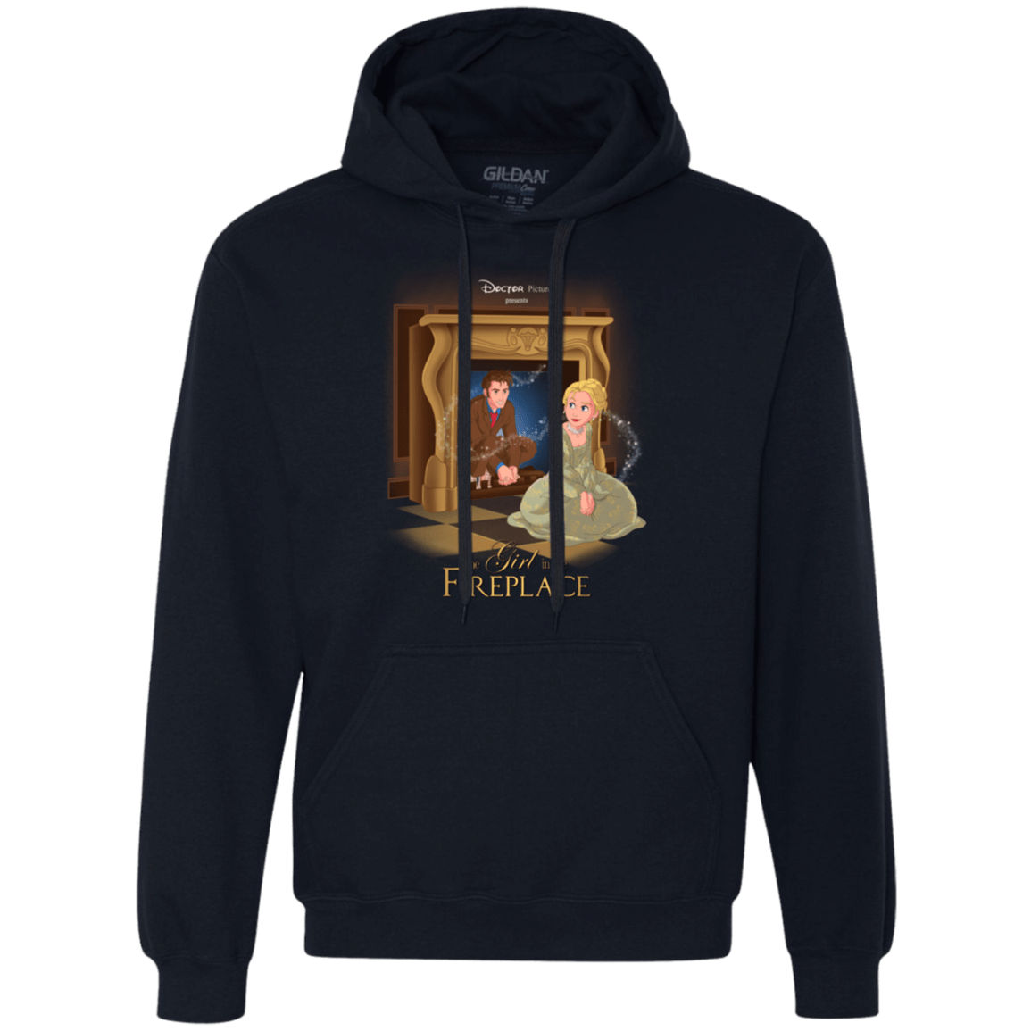 Sweatshirts Navy / Small The Girl In The Fireplace Premium Fleece Hoodie