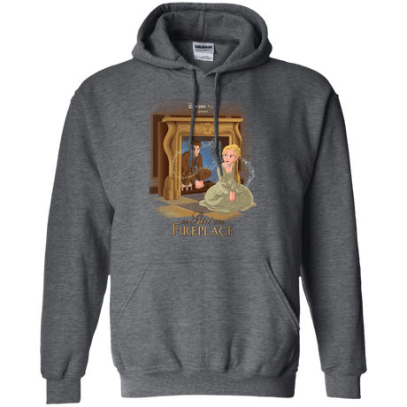 Sweatshirts Dark Heather / Small The Girl In The Fireplace Pullover Hoodie