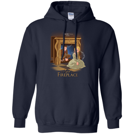 Sweatshirts Navy / Small The Girl In The Fireplace Pullover Hoodie