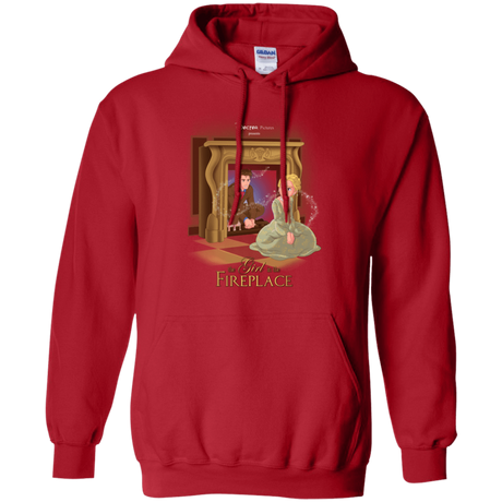 Sweatshirts Red / Small The Girl In The Fireplace Pullover Hoodie