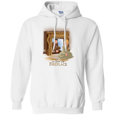 Sweatshirts White / Small The Girl In The Fireplace Pullover Hoodie