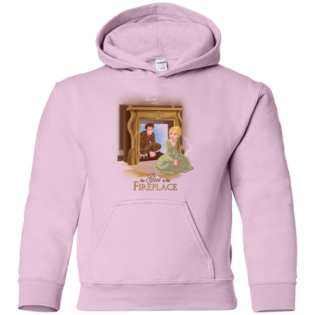 Sweatshirts Light Pink / YS The Girl In The Fireplace Youth Hoodie