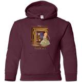 Sweatshirts Maroon / YS The Girl In The Fireplace Youth Hoodie