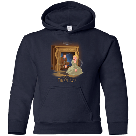 Sweatshirts Navy / YS The Girl In The Fireplace Youth Hoodie