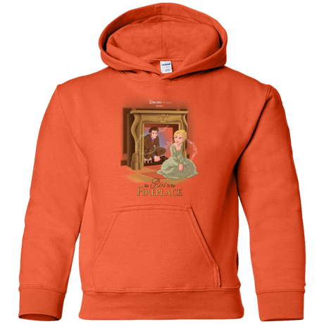 Sweatshirts Orange / YS The Girl In The Fireplace Youth Hoodie
