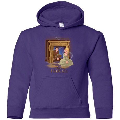 Sweatshirts Purple / YS The Girl In The Fireplace Youth Hoodie