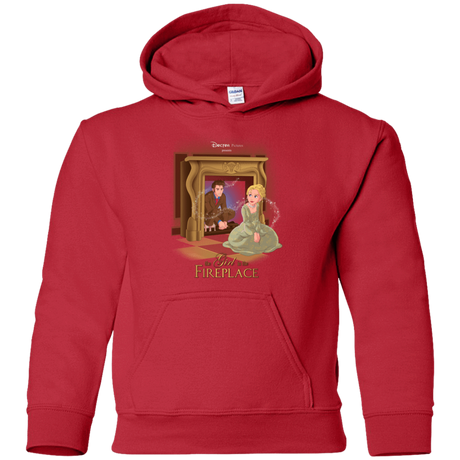 Sweatshirts Red / YS The Girl In The Fireplace Youth Hoodie