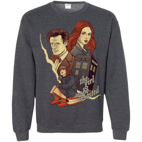 Sweatshirts Dark Heather / Small The Girl who waited Crewneck Sweatshirt