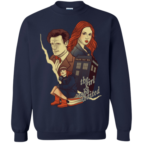 Sweatshirts Navy / Small The Girl who waited Crewneck Sweatshirt