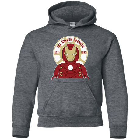 Sweatshirts Dark Heather / YS The Golden Avenger Youth Hoodie