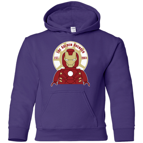 Sweatshirts Purple / YS The Golden Avenger Youth Hoodie