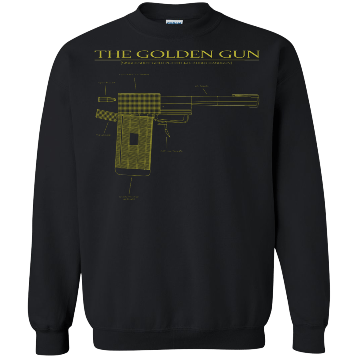 Sweatshirts Black / S The Golden Gun Crewneck Sweatshirt