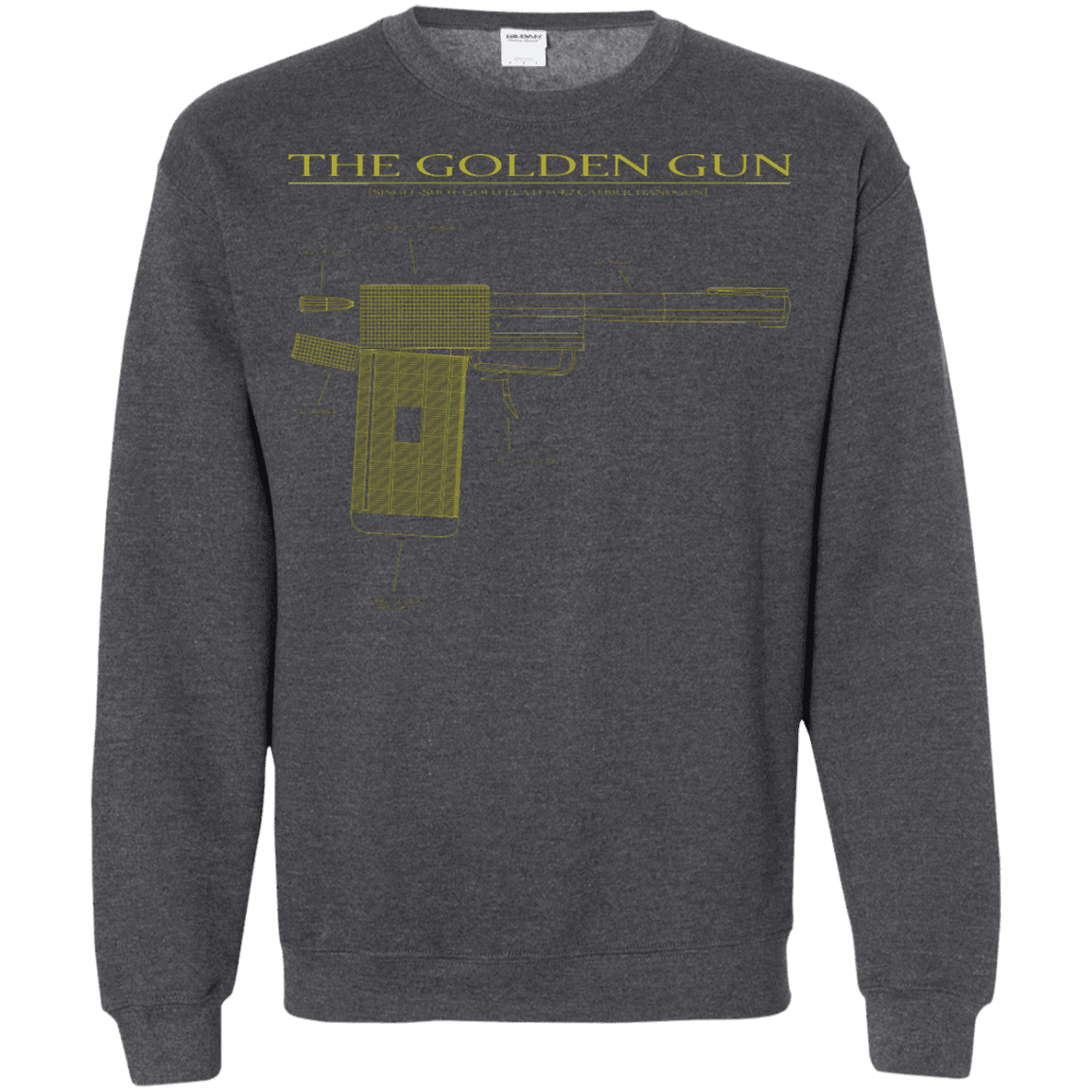 Sweatshirts Dark Heather / S The Golden Gun Crewneck Sweatshirt