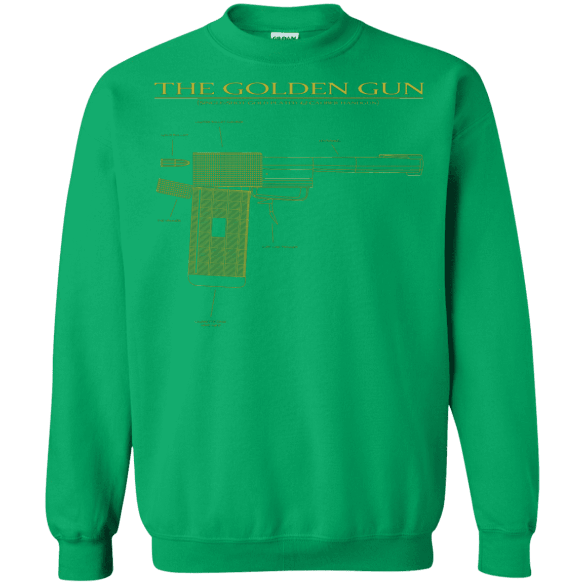 Sweatshirts Irish Green / S The Golden Gun Crewneck Sweatshirt