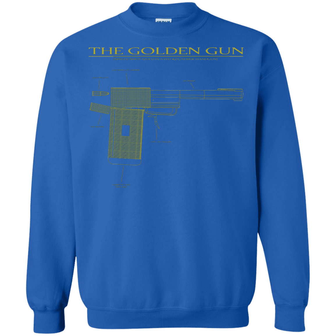 Sweatshirts Royal / S The Golden Gun Crewneck Sweatshirt