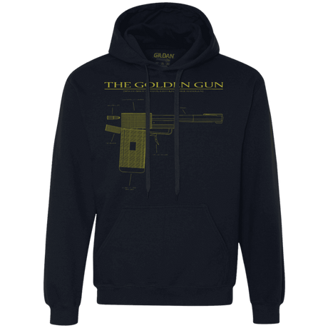 Sweatshirts Navy / S The Golden Gun Premium Fleece Hoodie